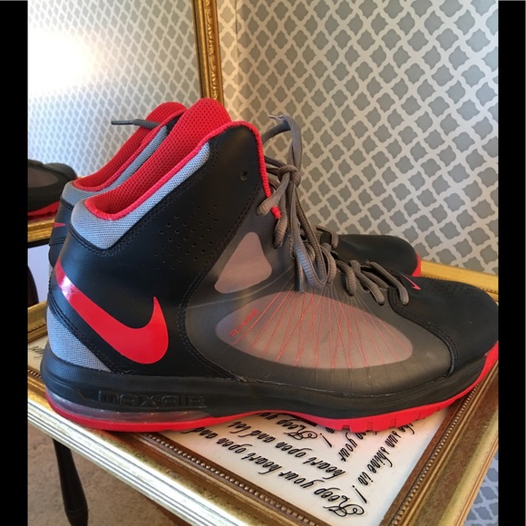 Nike Other - NIKE MAX AIR High tops 11 Red, Blk & Grey